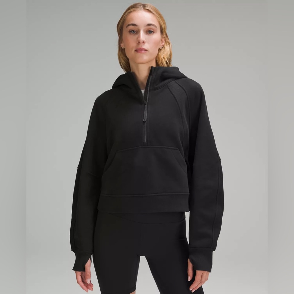 Lulu Lemon Oversized Half Zip Size M/L Black